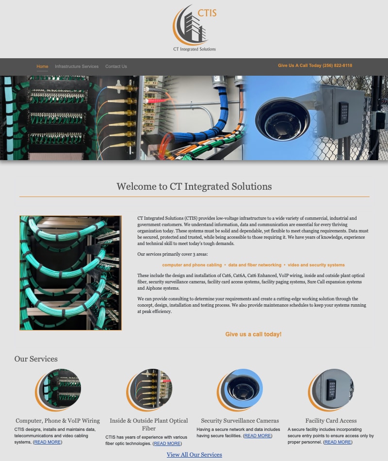 CT Integrated Solutions Website Design by Empty Tomb Graphics.
